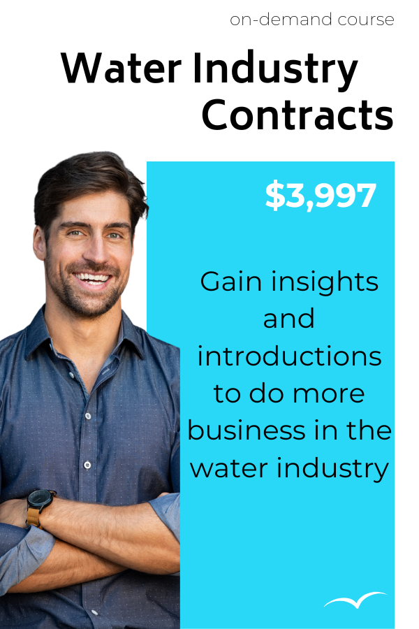 Enroll in 3-mo course to compete for contracts in the water industry